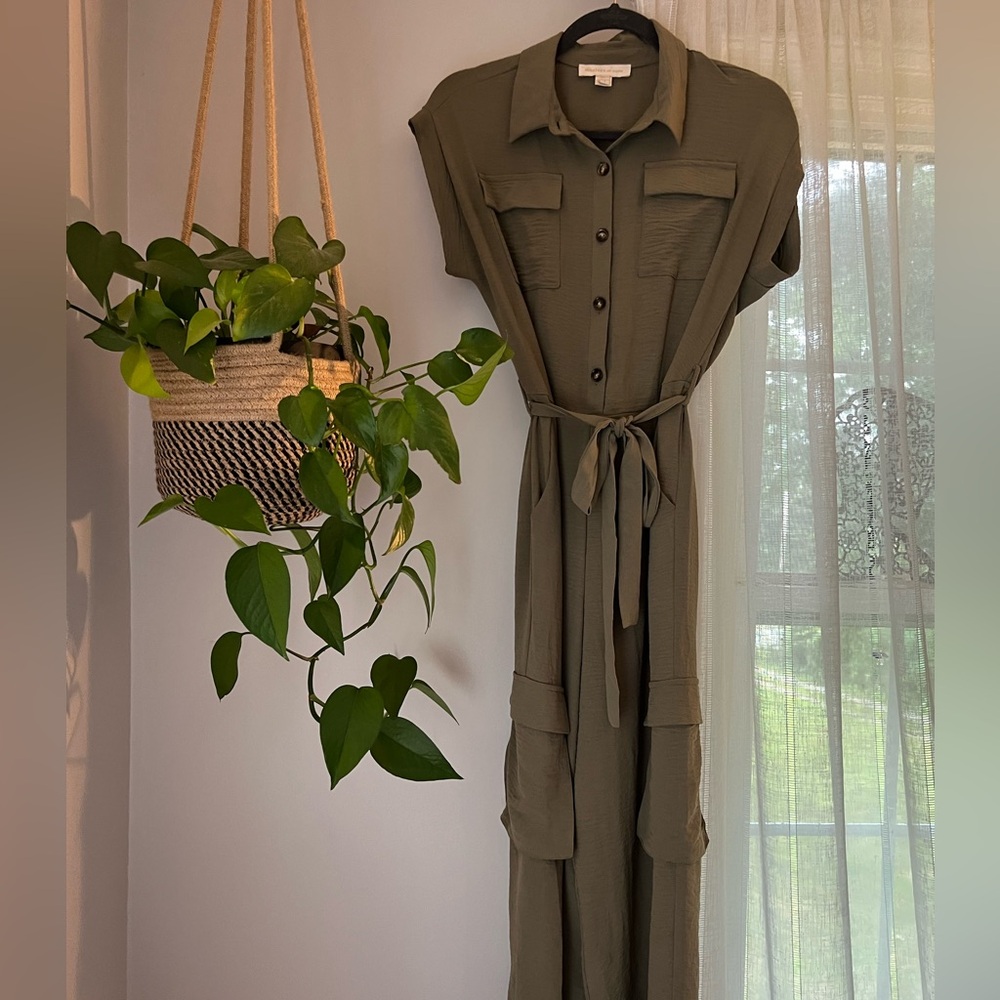 Army Green Jumpsuit